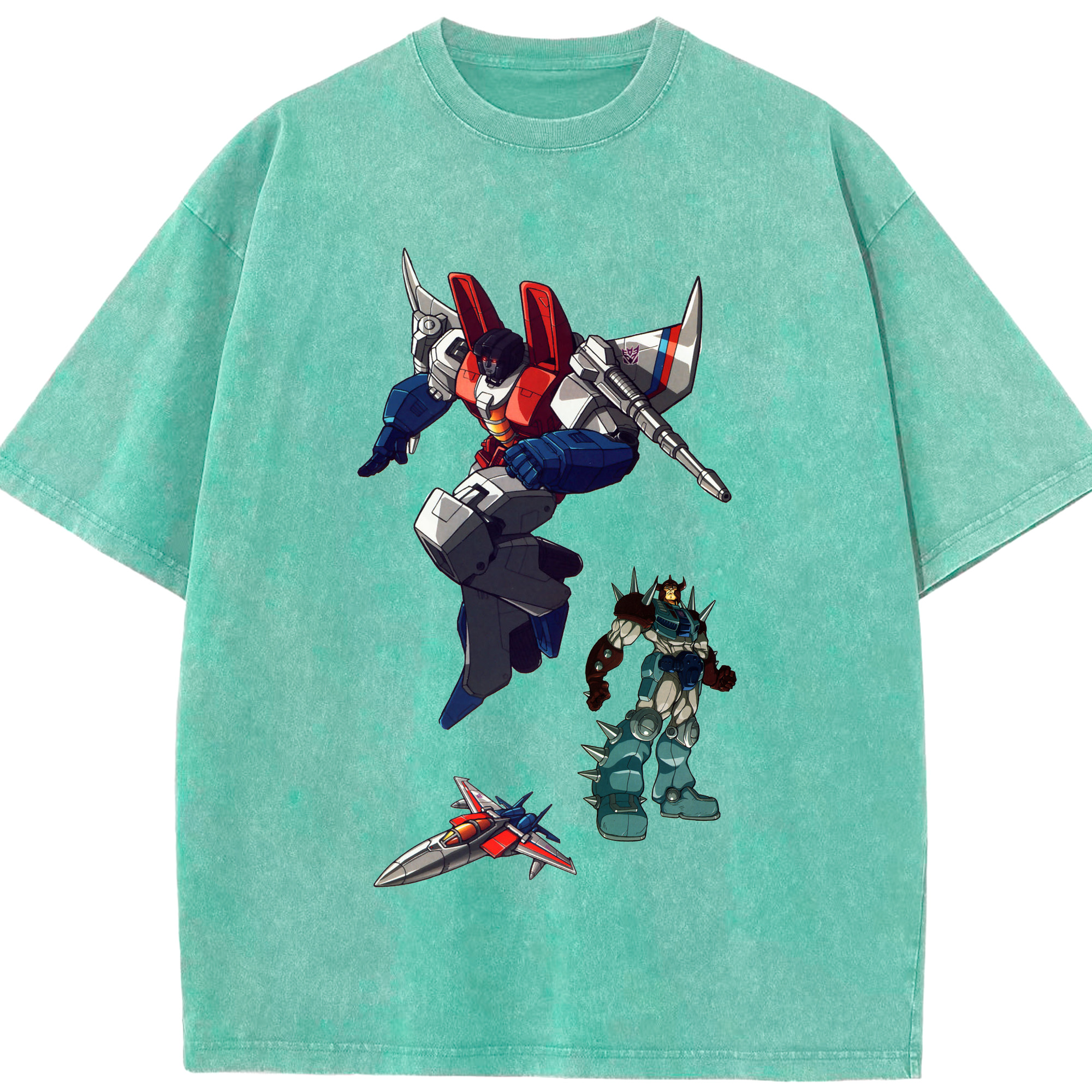 （画像用）  綿100% ヴィンテージ風 半袖Tシャツ（フロントプリント）